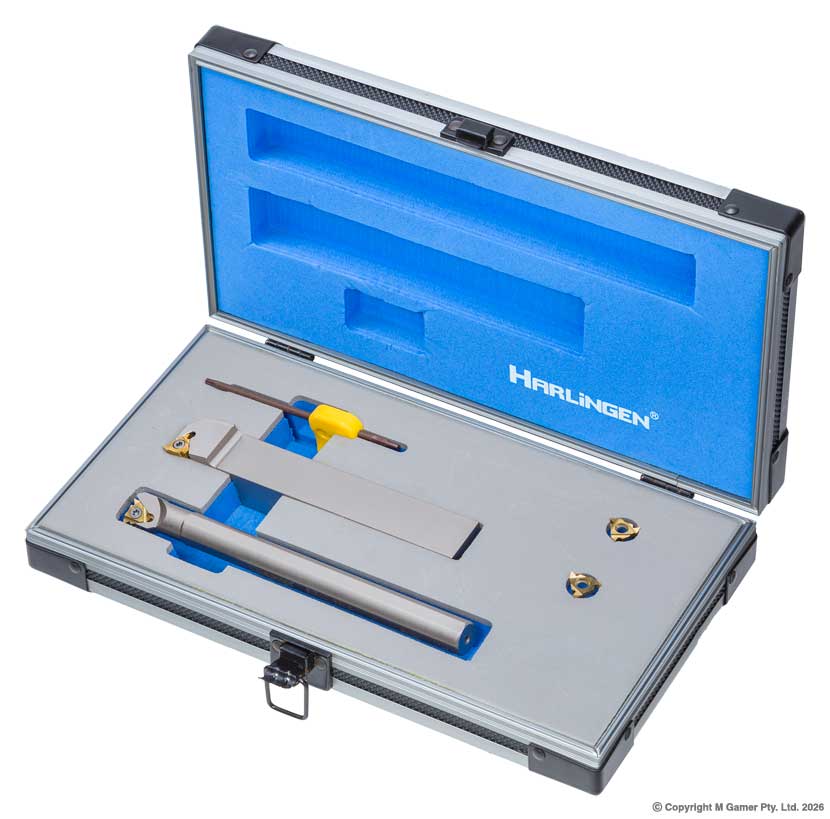 Indexable Nickel Plated Thread Turning Tool Set - 55� & 60�
